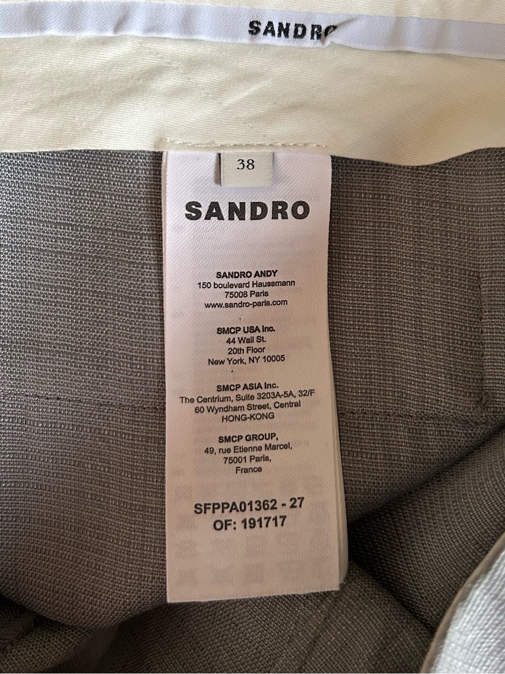 Sandro Grey Beha High Waisted Flared Leg Pants Sz 6 - Picture 14 of 16